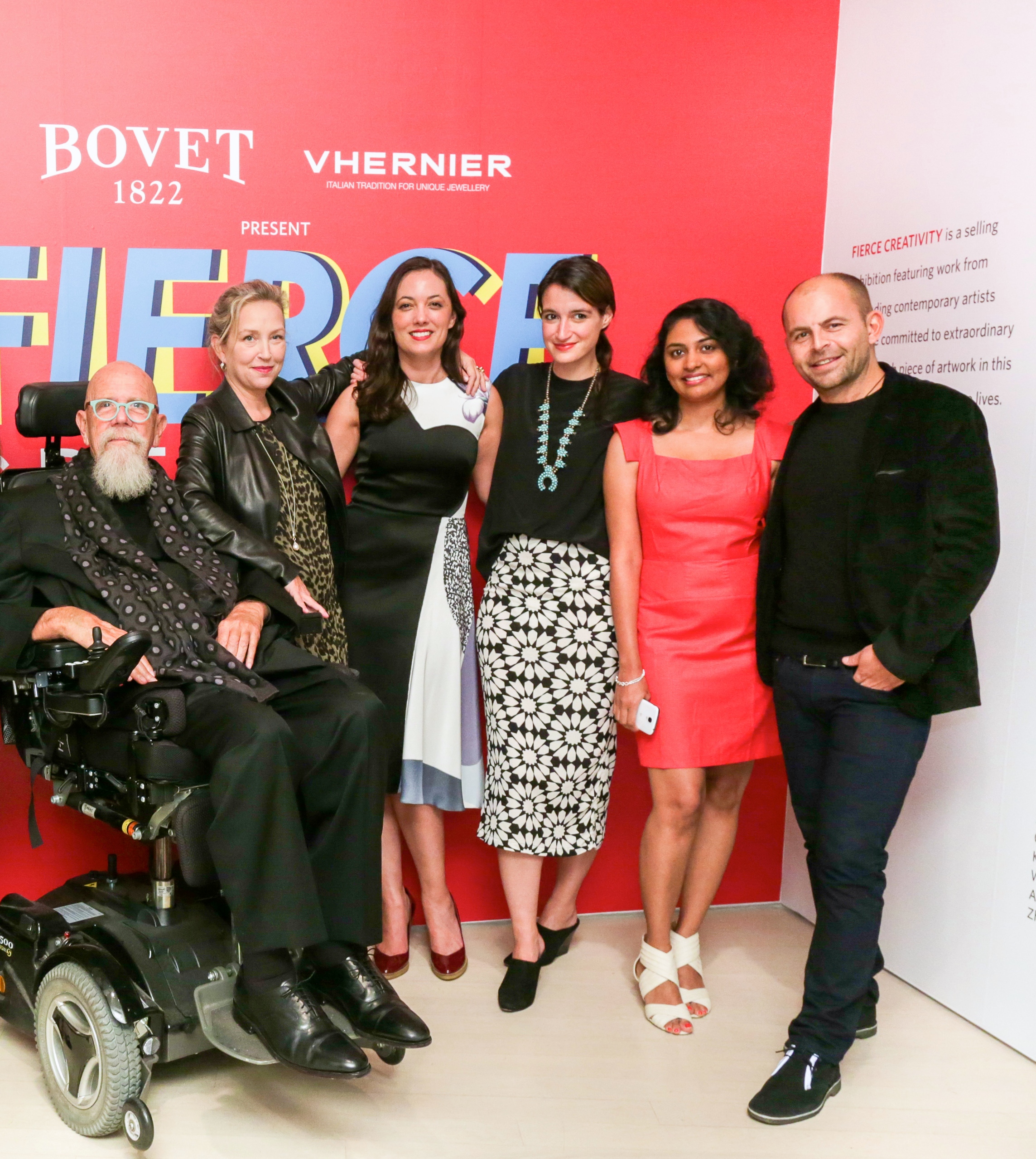 BOVET 1822 PRESENTS WITH VHERNIER FIERCE CREATIVITY 2014 OPENING RECEPTION CURATED BY CHUCK CLOSE AND JESSICA CRAIG-MARTIN IN SUPPORT OF ARTISTS FOR PEACE AND JUSTICE AT PACE GALLERY