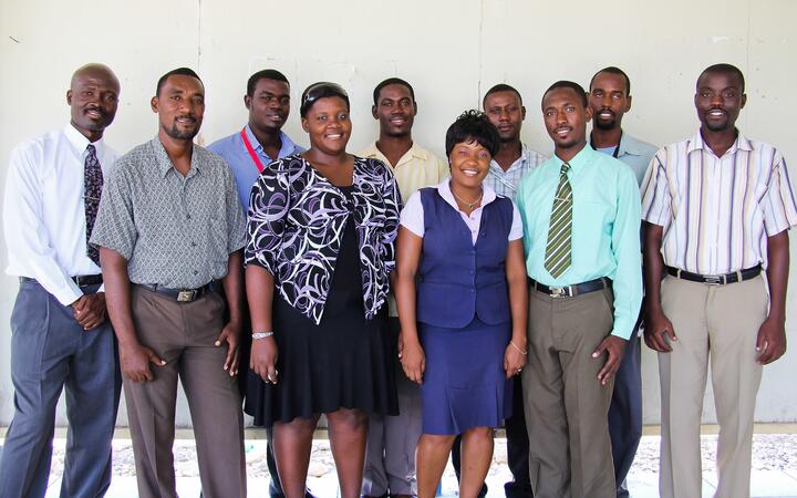 Group of teachers in a classroom